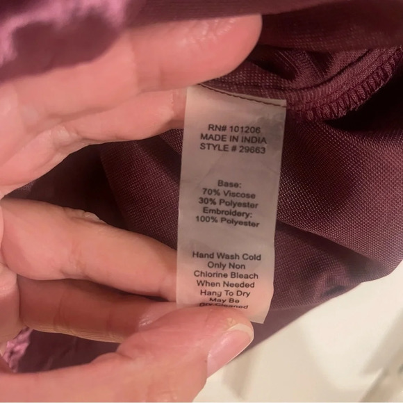 Soft Surroundings Embroidered Velvet Boho Shift Dress Sz XS - Picture 6 of 8